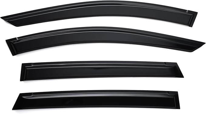 Tape-on Sun/Rain Guard Side Window Visor Deflectors Rain Guards Compatible with 2024 2025 Crosstrek Window deflectors 4 Pcs