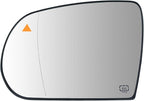Blind Spot Driver Side Mirror Replacement for Jeep Cherokee 2014-2019 Jeep Compass 2017-2021, Left Exterior Side Rearview Mirrors Glass, with Backing Plate, Power Heated,Blind Spot Detection