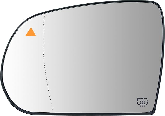 Blind Spot Driver Side Mirror Replacement for Jeep Cherokee 2014-2019 Jeep Compass 2017-2021, Left Exterior Side Rearview Mirrors Glass, with Backing Plate, Power Heated,Blind Spot Detection