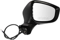 Passenger Side Mirror Assembly Power Heated Turn Signal Foldaway Smooth Black Paint to Match Compatible with 2017-2020 Mazda 6