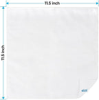 White Microfiber Cleaning Cloth, 12 Pack Premium Microfiber Towels for Cars, Lint Free, Scratch-Free, Highly Absorbent, Reusable Cleaning Rags for Car, Household, Kitchen, Window, 11.5"X11.5"