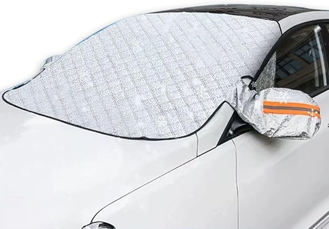 Car Windshield Snow Cover for Toyota Sienna 1998–2025 2026 XL40, Heavy-Duty Anti-Frost Snow Ice Guard, Sun & Rain Resistant All-Weather Windshield Protection Cover,148cm*110cm