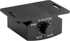 Slim subwoofer underseat with amp Active Powered Car- 800, Low Profile, 10" Inch, Remote Subwoofer Control, Built in Amplifier, for Truck,with Blue LED Light (TOP10-No LED)