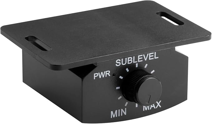 Slim subwoofer underseat with amp Active Powered Car- 800, Low Profile, 10" Inch, Remote Subwoofer Control, Built in Amplifier, for Truck,with Blue LED Light (TOP10-No LED)