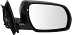 Passenger Side Power Mirror Smooth Gloss Black Manual Fold No Heat No Memory Compatible with 2005-2007 Nissan Murano NI1321181