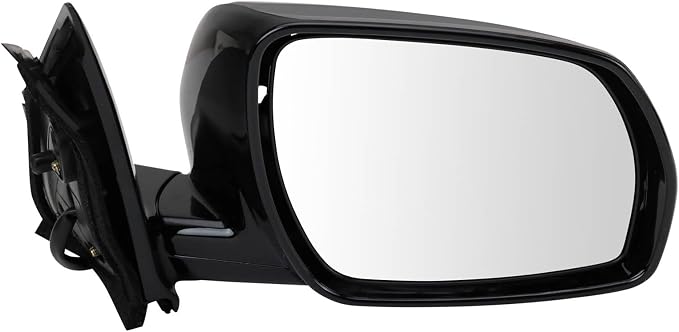 Passenger Side Power Mirror Smooth Gloss Black Manual Fold No Heat No Memory Compatible with 2005-2007 Nissan Murano NI1321181