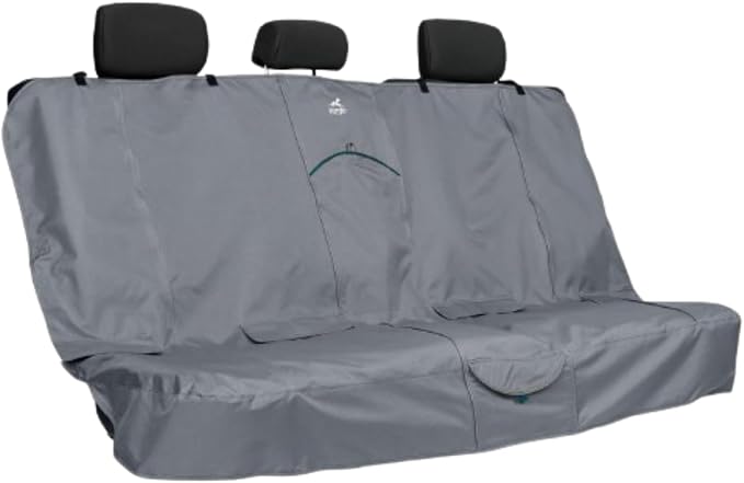 Rover Extended Bench Seat Cover for Dogs, Car Bench Seat Covers, Back Seat Cover Protector for Pets, Water Resistant, Contains Seat Anchors, Scratch Proof, 63" Wide for SUVs and Trucks, Charcoal