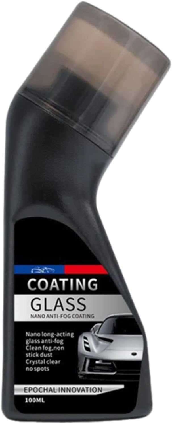 Hydrophobic Windshield Coating, with Long-Lasting Protection, 100ml, Car Windshield Anti Fog Brush, Automotive Window Protective Coating, Fast Drying, for Clear Vision