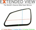Custom Blind Spot Mirrors- Compatible with 2019-2025 Toyota Rav4 | blind spot mirrors compatible with 5th Generation Rav4 factory mirrors | 2 Piece Set (Left & Right)