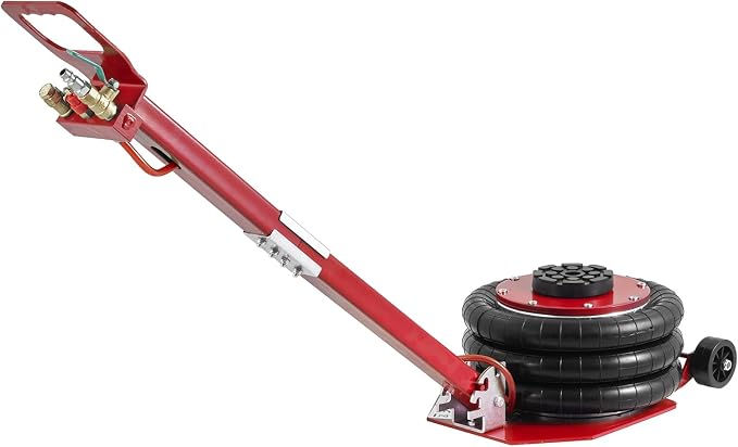 Air Jack, 3 Ton/6600 lbs Triple Bag Air Jack, Air Bag Jack Lift Range 5.9"-15.75", Airbag Jack with Adjustable Long Handle, 3-5 S Fast Lifting for Car, Auto Shop, Garage