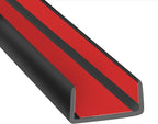 Rubber Edge Trim, Self-Adhesive Flexible Edge Guard, U Shaped Edge Banding, Peel and Stick 2"(50mm) Wide Size U Shaped Protector, Baby Proof Guards for Wood, Furniture, 20Ft