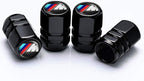 Car Keychain and Car Tire Valve Stem Caps Combo Compatible with BMW M M2 M4 M5 M6 M8 X1 X2 X3 X5 X6 M135i M240i Z4 328i X7 Keyring for Men and Women Family Present Car Accessories