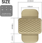 Arm Rest Cover for Car,Leather+Memory Foam Center Console Cover with Storage Bags,Universal Middle Console Cover Car Accessories Interior for Most Car Center Consoles (Beige)
