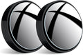 2Pcs Blind Spot Car Mirror, Automotive Side Blindspot Mirror for Car, 2.2" Round Car Rearview Mirror Accessories 360 Degree Rotating Vacuum Suction Cup for Cars, Suv, Van and Trucks (Black)