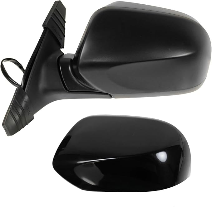 4 Piece Driver and Passenger Side Mirror Assembly Set Electric Adjustment Non-Heated No Memory Black Compatible with 2011-2014 Subaru Legacy Outback With Textured Cap SU1320123 SU1320137 SU1321123