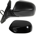4 Piece Driver and Passenger Side Mirror Assembly Set Electric Adjustment Non-Heated No Memory Black Compatible with 2011-2014 Subaru Legacy Outback With Textured Cap SU1320123 SU1320137 SU1321123