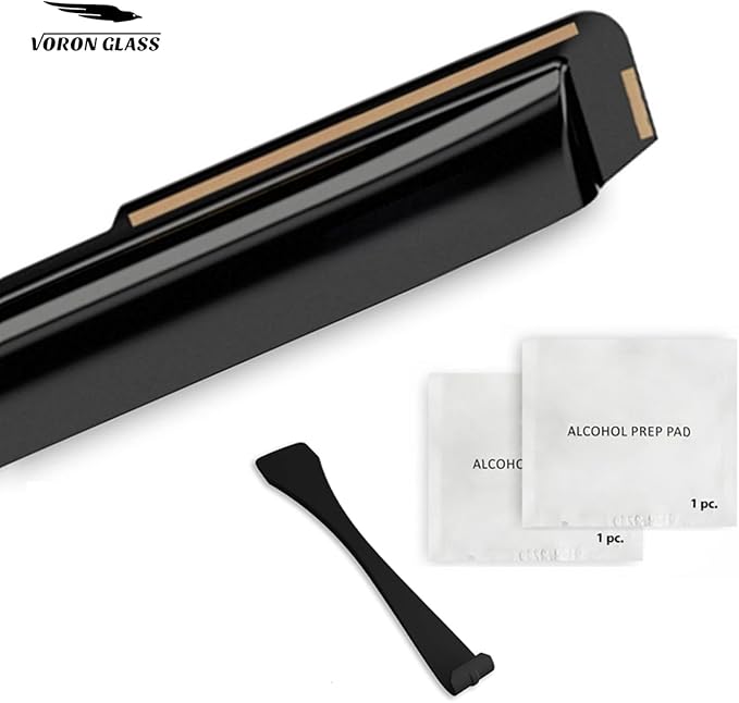 Voron Glass in-Channel Extra Durable Rain Guards for Chevrolet (Chevy) Silverado/GMC Sierra 2500HD/3500HD 2020-2026 Crew Cab, Window Deflectors, Vent Window Visors, 4 Pieces - 200298