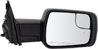 Passenger Side Power Folding Mirror Heated Memory Blind Spot Indicator Smooth Black Compatible with 2019-2022 Ram 1500 CH1321477
