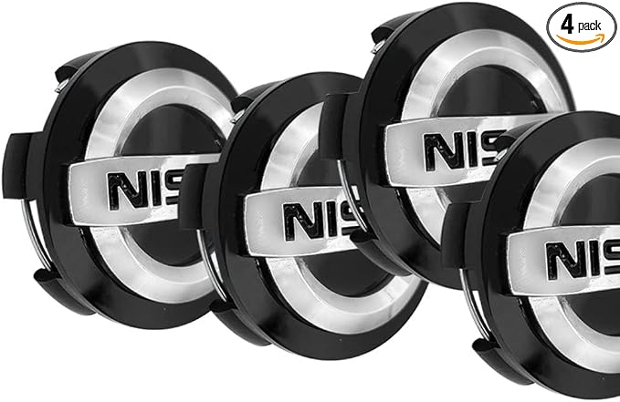 4PCS Wheel Center Caps Compatible with Nissan Altima Rogue Murano Maxiam Kicks Frontier Sentra, 54mm/2.12" Car Wheel Hub Caps,ABS Rim Center Hub Cover (2.12'')