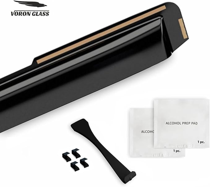 Voron Glass in-Channel Extra Durable Rain Guards for Toyota Camry 2015-2017, Window Deflectors, Vent Window Visors, 4 Pieces - 200723
