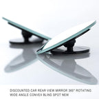 Side Rear View Blind Spot Mirrors 2" Round HD | Convex Glass Frameless design rearview Car Door mirrors | Perfect rearview for larger image and traffic safety. (2 pack)