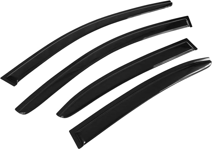 Tape On Window Visors Fits for 2011-2018 Volkswagen Jetta 4-Door Sedan Only, Side Auto Window Wind Deflectors, Ventshade, Rain Guards for Cars/Trucks