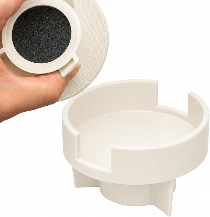 Couch Cup Holder Adapter – Universal Sofa Drink Expander for Large Mugs, Tumblers & Bottles – Spill-Proof Recliner Caddy for Living Room, RV & Boat (Gray, Base 70-92MM(2.75-3.62IN))