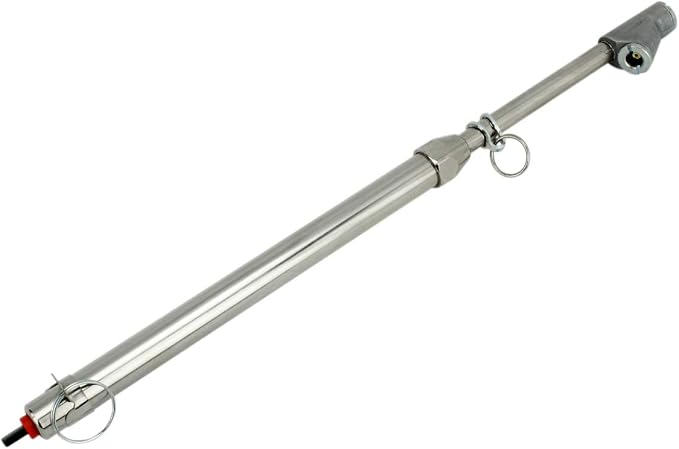 s-986C Calibratable Tire Pressure Service Gauge, Dual Head Straight Foot Chuck, 10-160 PSI