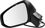 Driver & Passenger Side Power Heated Mirror Set Paint to Match with Puddle Light Compatible with 2019-2021 Toyota RAV4 TO1320385 TO1320389