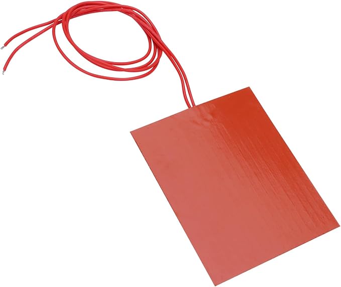 4PCS 12V 30W Silicone Heating Pad Rubber Flexible Heater Mat 80mm X 100mm