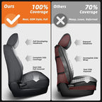 for Ford F150 Seat Covers 2015-2023 2024 2025 2026,Full Set Leather Waterproof Black Trucks Pickup Seat Covers Custom Fit for Ford F150 Accessories,Car Seat Cover for SuperCrew/CrewCab(XL,XLT)