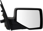 Driver and Passenger Side Mirror Set Power Textured Black with Puddle Light Compatible with 2006-2010 Ford Explorer FO1320271 FO1321271