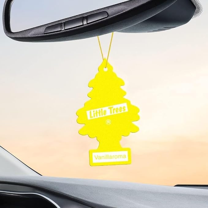 Car Air Freshener | Hanging Paper Tree for Home or Car | Vanillaroma | Pack of 6