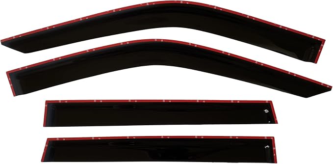 2018-2024 Tape-On Rain Guards for Ford Expedition Extra Thick Side Window Visor Deflectors XL STX XLT MAX Limited King Ranch Platinum 2019 2020 2021 2022 2023