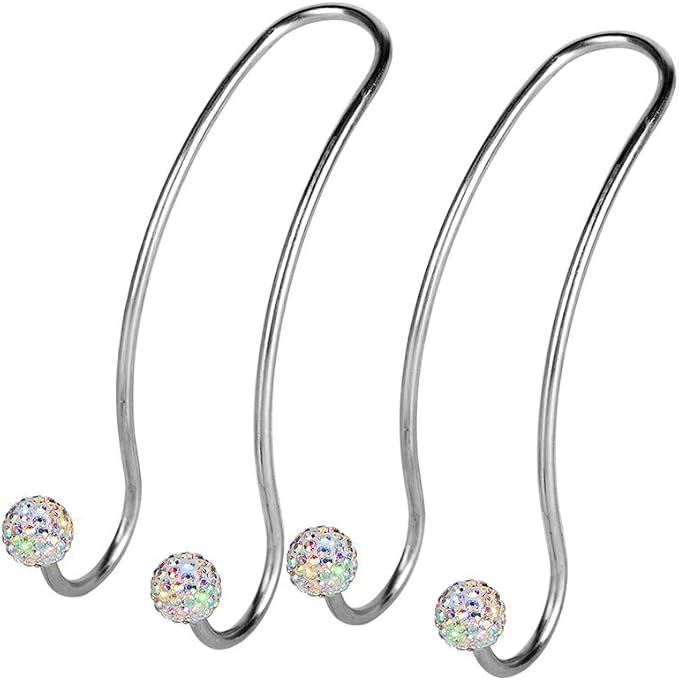 Auto Hooks Bling Car Hangers Organizer Seat Headrest Hooks Strong and Durable Backseat Hanger Storage Universal for SUV Truck Vehicle 2 Pack (AB)
