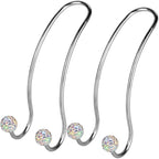 Auto Hooks Bling Car Hangers Organizer Seat Headrest Hooks Strong and Durable Backseat Hanger Storage Universal for SUV Truck Vehicle 2 Pack (AB)