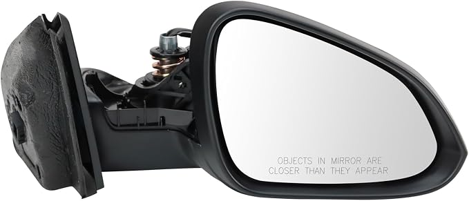 Passenger Side Power Heated Mirror Smooth Black with Turn Signal Compatible with 2011-2017 Buick Regal GM1321486