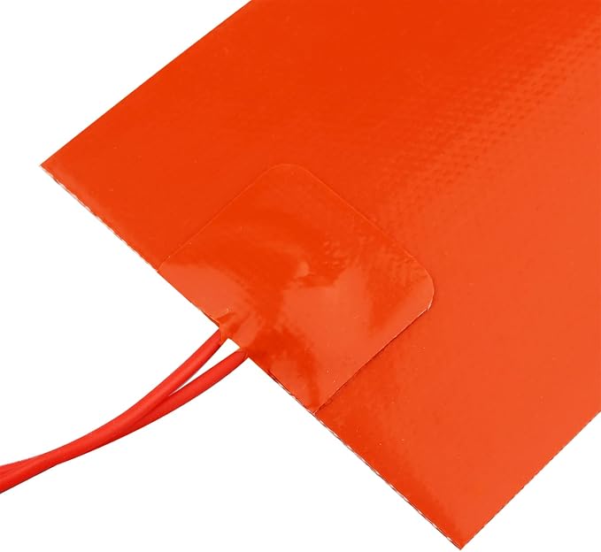 4PCS 12V 25W Silicone Heating Pad Rubber Flexible Heater Mat 80mm X 100mm