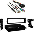 HA-40GM10 Compatible with Chevy Corvette 90-96 Aftermarket Antenna Adapter, Metra 99-3051 Single or Double DIN ISO-Mount Kit and 70-1857 Tuner Relocation and Bose Integration Harness