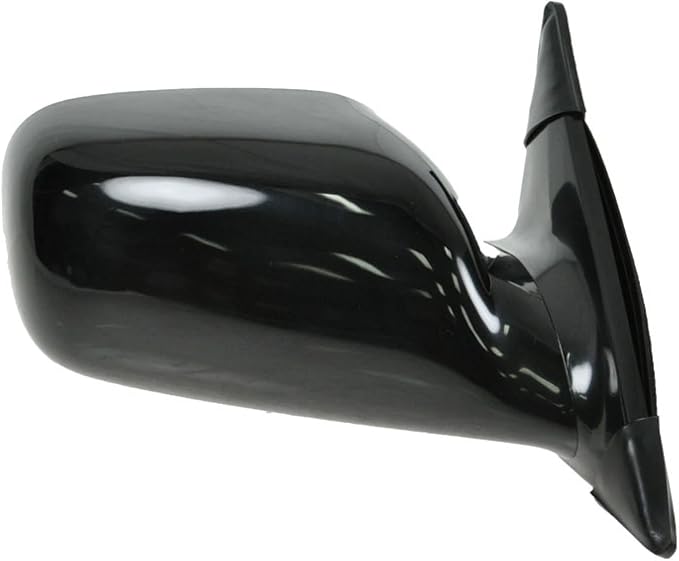 Passenger Side Power Heated Mirror Smooth Black Paint to Match Compatible with 2002-2006 Toyota Camry TO1321168