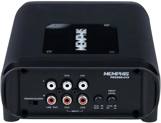 Memphis PRX500.4V2 4 Channel 500 Watt Amplifier - 125 Watts RMS x 4 at 2-Ohm