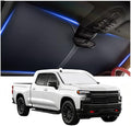 Car Windshield Sun Shade Compatible with Chevrolet 2019-2026 Silverado 1500,Oxford Cloth Sun Shade for Car Windshield with Foldable Design,Windshields Cover Suns Shades with Storage Bag