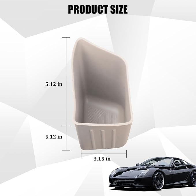 Car Trash Can, Silicone Portable Vehicle Side Door Garbage Container Trash Bin, Multifunctional Auto Interior Dustbin Garbage Can Storage Organizer, Universal Fit (Right/Gray)