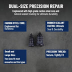 Tire Repair Screws, 40 PCS Vacuum Tire Plug Kit Spiral Rubber Nail, Tire Plugs Screw Type Fast Tool Self Screw in Tire Plugs, Tire Repair Kit for Car, Truck, Motorcycle Tire Puncture Repair