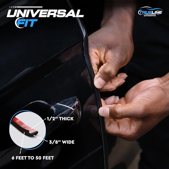 L Shaped Car Door Edge Guards - 6 FT Car Door Edge Protector - Ultra-Durable Door Edge Guard with 3M Adhesive, Universal Fitting, Scratch Protection for Car Doors, Lightweight