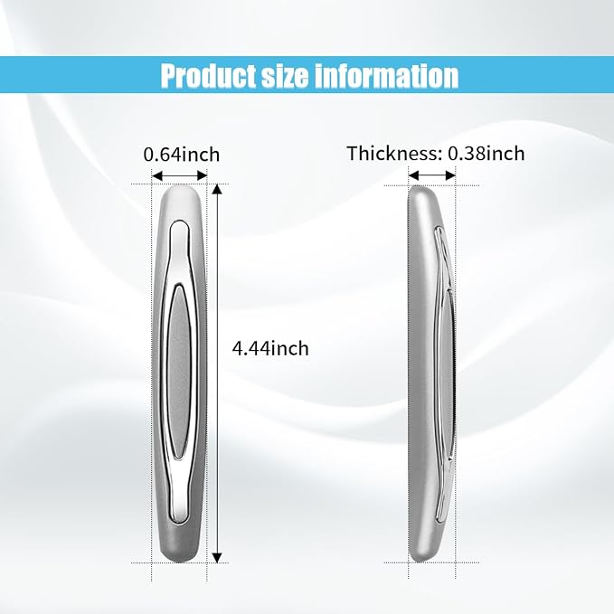 4PCS Car Door Edge Guards, Auto Side Door Protector Car Door Self Adhesive Anti-Collision Trim Strip, Universal Car Body Anti-Scratch Bumper Guard for Car SUV Truck (Silver)