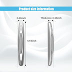 4PCS Car Door Edge Guards, Auto Side Door Protector Car Door Self Adhesive Anti-Collision Trim Strip, Universal Car Body Anti-Scratch Bumper Guard for Car SUV Truck (Silver)