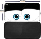 Truck Windshield Sun Shade for Car Windshield Cover Interior Front Window Shades Sun Visor Protector Blocks UV Rays Must-Have Truck Accessories for Pickup, SUV, Sedan, Van, Bonneville(Black, XL)