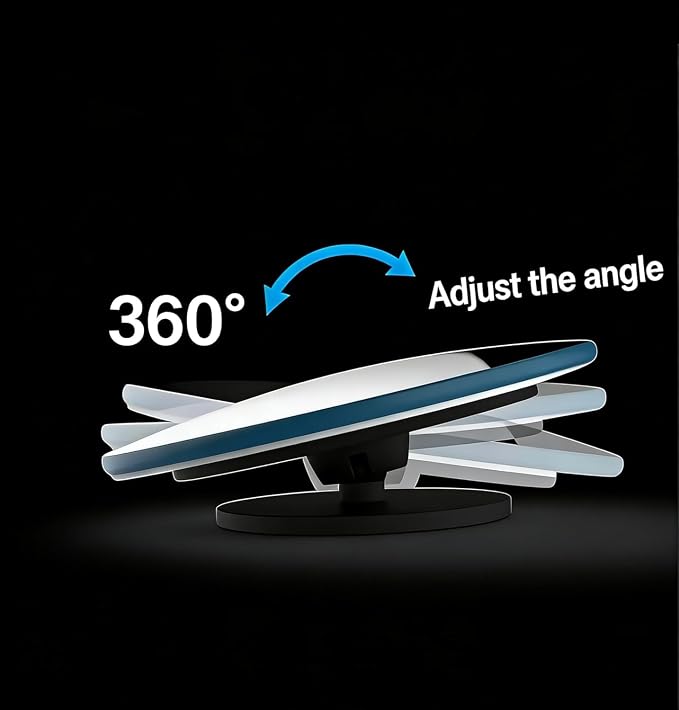 Blind Spot Mirror, Fan Shaped, 2 Pack | HD Glass Convex Rear View, 360 Degree Adjustable, Frameless, For Cars, Vans, SUVs and Trucks