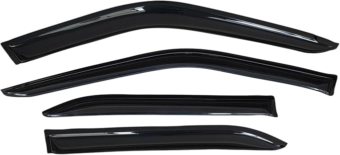 Outside Window Visors Rain Guards Vent Deflectors Compatible with Mitsubishi Eclipse Cross 2018-2025 2026, Window Vent Sun Visor Deflector 4pcs SmokeTinted